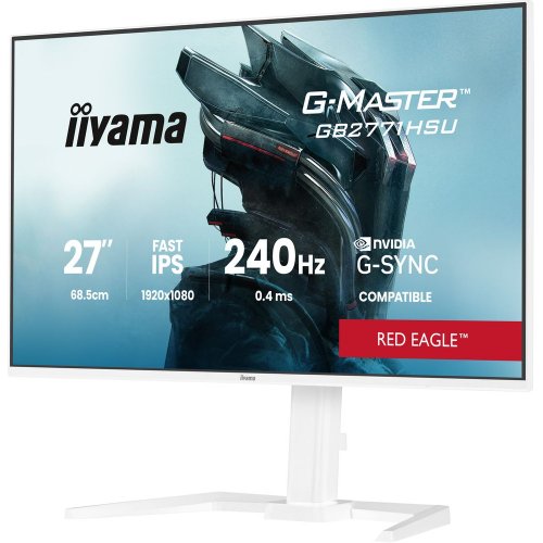 Монитор Iiyama 27" G-Master GB2771HSU-W1 White купить в Украине: Киев, Днепр, Харьков, Одесса  | Низкая цена, отзывы, характеристики от TELEMART фото