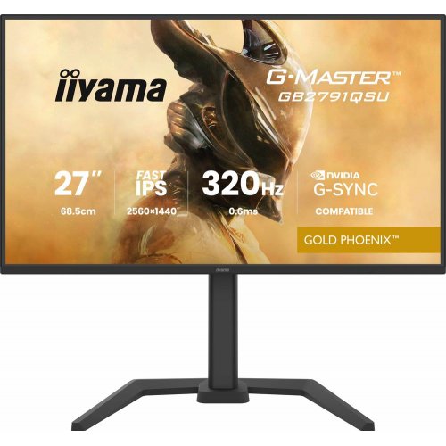 Монітор Iiyama 27" G-Master GB2791QSU-B1 Black купити в Україні: Київ, Львів, Хмельницький, Тернопіль, Івано-Франківськ | Низька ціна, відгуки, характеристики від TELEMART фото