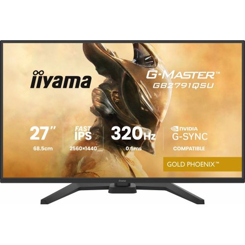 Монітор Iiyama 27" G-Master GB2791QSU-B1 Black купити в Україні: Київ, Львів, Хмельницький, Тернопіль, Івано-Франківськ | Низька ціна, відгуки, характеристики від TELEMART фото
