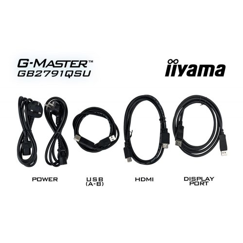 Монітор Iiyama 27" G-Master GB2791QSU-B1 Black купити в Україні: Київ, Львів, Хмельницький, Тернопіль, Івано-Франківськ | Низька ціна, відгуки, характеристики від TELEMART фото