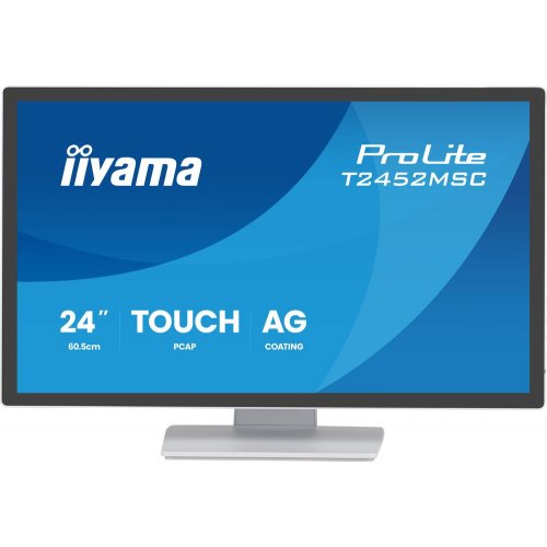 Монитор Iiyama 24" ProLite T2452MSC-W1AG White купить в Украине: Киев, Днепр, Харьков, Одесса  | Низкая цена, отзывы, характеристики от TELEMART фото