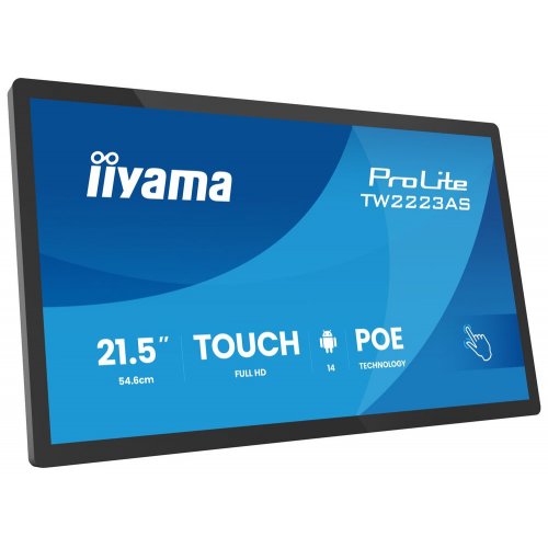 Монітор Iiyama 21.5" ProLite TW2223AS-B3P Black купити в Україні: Київ, Львів, Хмельницький, Тернопіль, Івано-Франківськ | Низька ціна, відгуки, характеристики від TELEMART фото