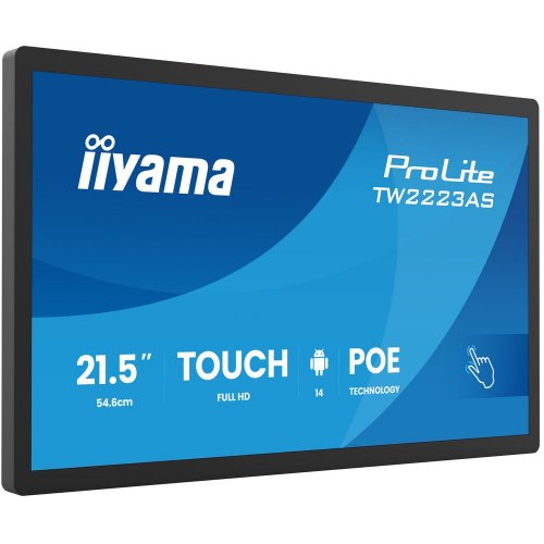 Монітор Iiyama 21.5" ProLite TW2223AS-B3P Black купити в Україні: Київ, Львів, Хмельницький, Тернопіль, Івано-Франківськ | Низька ціна, відгуки, характеристики від TELEMART фото