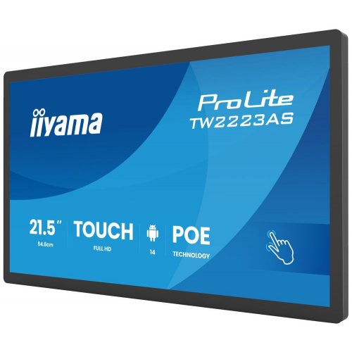 Монітор Iiyama 21.5" ProLite TW2223AS-B3P Black купити в Україні: Київ, Львів, Хмельницький, Тернопіль, Івано-Франківськ | Низька ціна, відгуки, характеристики від TELEMART фото