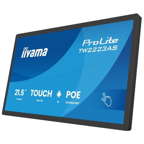 Монітор Iiyama 21.5" ProLite TW2223AS-B3P Black купити в Україні: Київ, Львів, Хмельницький, Тернопіль, Івано-Франківськ | Низька ціна, відгуки, характеристики від TELEMART фото