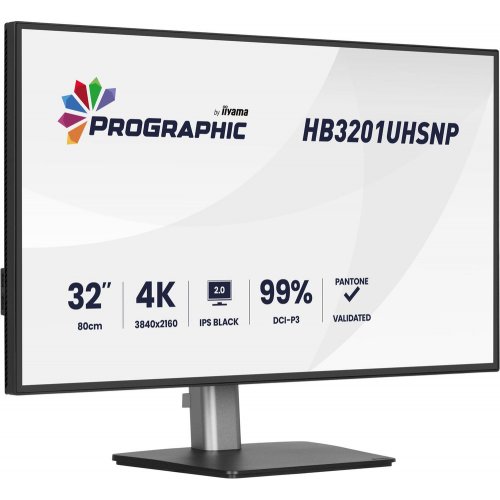Монітор Iiyama 31.5" ProGraphic HB3201UHSNP-B1 Black купити в Україні: Київ, Львів, Хмельницький, Тернопіль, Івано-Франківськ | Низька ціна, відгуки, характеристики від TELEMART фото
