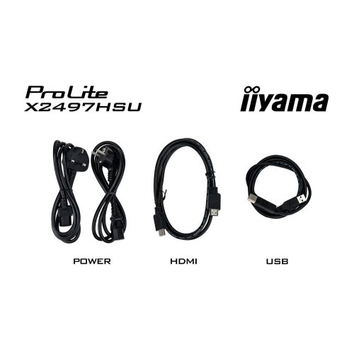 Монитор Iiyama 23.8" ProLite X2497HSU-B1 Black купить в Украине: Киев, Днепр, Харьков, Одесса  | Низкая цена, отзывы, характеристики от TELEMART фото