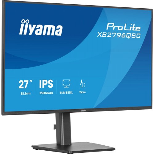 Монитор Iiyama 27" ProLite XB2796QSC-B1 Black купить в Украине: Киев, Днепр, Харьков, Одесса  | Низкая цена, отзывы, характеристики от TELEMART фото
