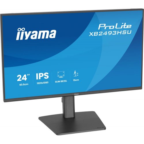 Монітор Iiyama 23.8" ProLite XB2493HSU-B1 Black купити в Україні: Київ, Львів, Хмельницький, Тернопіль, Івано-Франківськ | Низька ціна, відгуки, характеристики від TELEMART фото