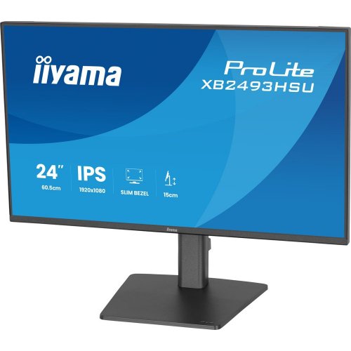 Монітор Iiyama 23.8" ProLite XB2493HSU-B1 Black купити в Україні: Київ, Львів, Хмельницький, Тернопіль, Івано-Франківськ | Низька ціна, відгуки, характеристики від TELEMART фото