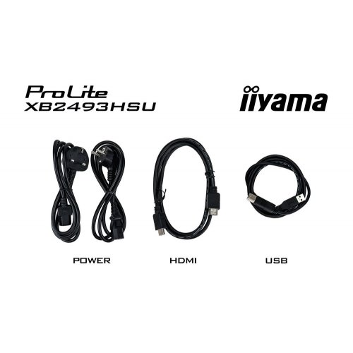 Монітор Iiyama 23.8" ProLite XB2493HSU-B1 Black купити в Україні: Київ, Львів, Хмельницький, Тернопіль, Івано-Франківськ | Низька ціна, відгуки, характеристики від TELEMART фото