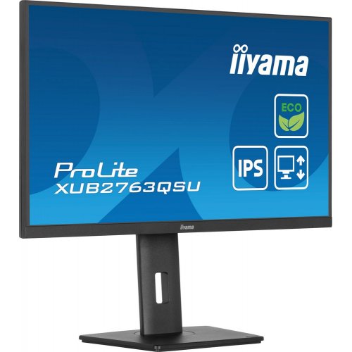 Монитор Iiyama 27" ProLite XUB2763QSU-B1 Black купить в Украине: Киев, Днепр, Харьков, Одесса  | Низкая цена, отзывы, характеристики от TELEMART фото