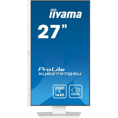 Монітор Iiyama 27" ProLite XUB2797QSU-W2 White купити в Україні: Київ, Львів, Хмельницький, Тернопіль, Івано-Франківськ | Низька ціна, відгуки, характеристики від TELEMART фото