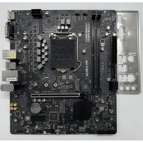 Материнская плата MSI H510M-A PRO (s1200, Intel H510) (Восстановлено продавцом, 856431) купить в Украине: Киев, Днепр, Харьков, Одесса  | Проверка совместимости, низкая цена, отзывы, характеристики от TELEMART фото