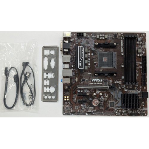 Материнська плата MSI B450M PRO-VDH MAX (sAM4, AMD B450) (Відновлено продавцем, 856433) купити в Україні: Київ, Львів, Хмельницький, Тернопіль, Івано-Франківськ | Перевірка сумісності, низька ціна, відгуки, характеристики від TELEMART фото