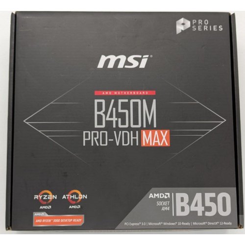 Материнська плата MSI B450M PRO-VDH MAX (sAM4, AMD B450) (Відновлено продавцем, 856433) купити в Україні: Київ, Львів, Хмельницький, Тернопіль, Івано-Франківськ | Перевірка сумісності, низька ціна, відгуки, характеристики від TELEMART фото