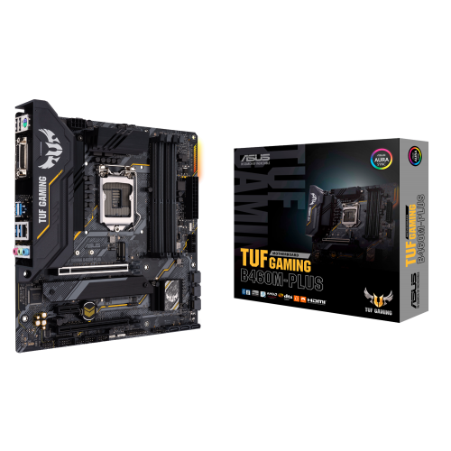 Материнская плата Asus TUF GAMING B460M-PLUS (s1200, Intel B460) (Восстановлено продавцом, 856441) купить в Украине: Киев, Днепр, Харьков, Одесса  | Проверка совместимости, низкая цена, отзывы, характеристики от TELEMART фото