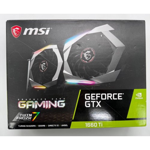 Видеокарта MSI GeForce GTX 1660 Ti Gaming 6144MB (GTX 1660 Ti GAMING 6G) (Восстановлено продавцом, 856448) купить в Украине: Киев, Днепр, Харьков, Одесса  | Проверка совместимости, низкая цена, отзывы, характеристики от TELEMART фото