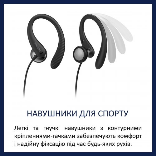 Навушники Philips TAA1105 (TAA1105BK/00) Black купити в Україні: Київ, Львів, Хмельницький, Тернопіль, Івано-Франківськ | Низька ціна, відгуки, характеристики від TELEMART фото