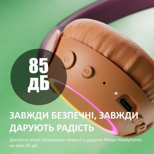 Навушники Philips TAK4200 Wireless (TAK4200MP/00) Magenta Purple купити в Україні: Київ, Львів, Хмельницький, Тернопіль, Івано-Франківськ | Низька ціна, відгуки, характеристики від TELEMART фото