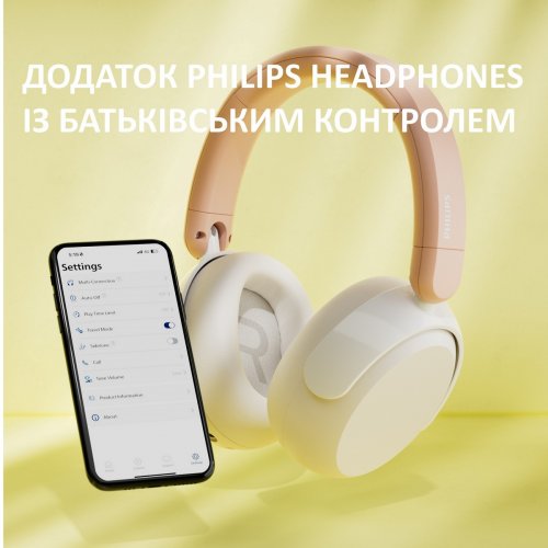 Навушники Philips TAK5500 Wireless (TAK5500AL/00) Amber Light купити в Україні: Київ, Львів, Хмельницький, Тернопіль, Івано-Франківськ | Низька ціна, відгуки, характеристики від TELEMART фото