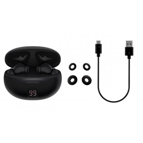 Навушники Philips TAT2520 Wireless (TAT2520BK/00) Black купити в Україні: Київ, Львів, Хмельницький, Тернопіль, Івано-Франківськ | Низька ціна, відгуки, характеристики від TELEMART фото