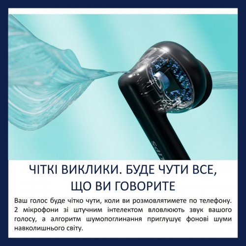 Навушники Philips TAT2520 Wireless (TAT2520BK/00) Black купити в Україні: Київ, Львів, Хмельницький, Тернопіль, Івано-Франківськ | Низька ціна, відгуки, характеристики від TELEMART фото