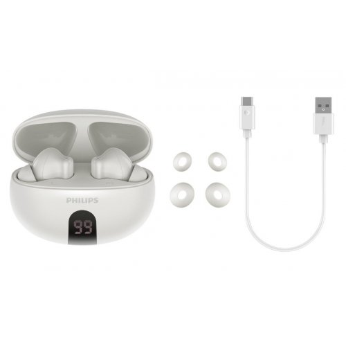 Навушники Philips TAT2520 Wireless (TAT2520WT/00) White купити в Україні: Київ, Львів, Хмельницький, Тернопіль, Івано-Франківськ | Низька ціна, відгуки, характеристики від TELEMART фото