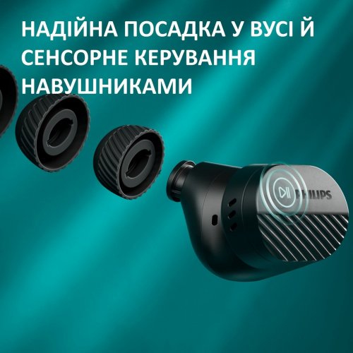 Наушники Philips TAT5000 Wireless (TAT5000BK/00) Black купить в Украине: Киев, Днепр, Харьков, Одесса  | Низкая цена, отзывы, характеристики от TELEMART фото