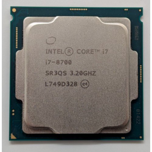 Процессор Intel Core i7-8700 3.2GHz 12MB s1151 Tray (CM8068403358316) (Восстановлено продавцом, 856487) купить в Украине: Киев, Днепр, Харьков, Одесса  | Проверка совместимости, низкая цена, отзывы, характеристики от TELEMART фото