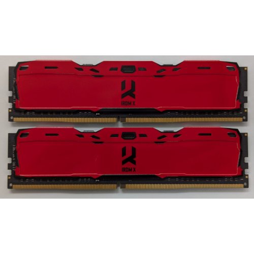 Озп GoodRAM DDR4 16GB (2x8GB) 3200Mhz IRDM X Red (IR-XR3200D464L16SA/16GDC) (Відновлено продавцем, 856502) купити в Україні: Київ, Львів, Хмельницький, Тернопіль, Івано-Франківськ | Перевірка сумісності, низька ціна, відгуки, характеристики від TELEMART фото