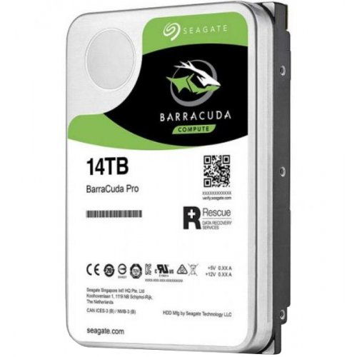 Жорсткий диск Seagate BarraCuda Pro 14TB 256MB 7200RPM 3.5" (ST14000DM001) (Відновлено продавцем, 856509) купити в Україні: Київ, Львів, Хмельницький, Тернопіль, Івано-Франківськ | Перевірка сумісності, низька ціна, відгуки, характеристики від TELEMART фото