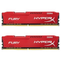 Озп Kingston DDR4 16GB (2x8GB) 2400Mhz HyperX FURY Red (HX424C15FR2K2/16) (Відновлено продавцем, 856542)