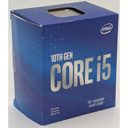 Процессор Intel Core i5-10400F 2.9(4.3)GHz s1200 Box (BX8070110400F) (Восстановлено продавцом, 856551) купить в Украине: Киев, Днепр, Харьков, Одесса  | Проверка совместимости, низкая цена, отзывы, характеристики от TELEMART фото