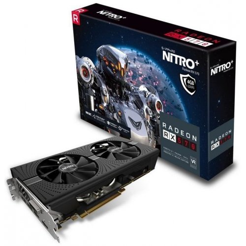 Відеокарта Sapphire Radeon RX 570 NITRO+ 4096MB (11266-14-20G) (Відновлено продавцем, 856552) купити в Україні: Київ, Львів, Хмельницький, Тернопіль, Івано-Франківськ | Перевірка сумісності, низька ціна, відгуки, характеристики від TELEMART фото