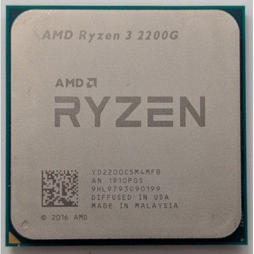 Процесор AMD Ryzen 3 2200G 3.5(3.7)GHz sAM4 Tray (YD220BC5M4MFB) (Відновлено продавцем, 856556) купити в Україні: Київ, Львів, Хмельницький, Тернопіль, Івано-Франківськ | Перевірка сумісності, низька ціна, відгуки, характеристики від TELEMART фото
