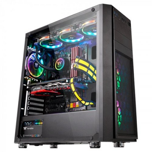 Продать Корпус Thermaltake Versa H26 Tempered Glass Edition Window без БП (CA-1J5-00M1WN-00) Black по Trade-In интернет-магазине Телемарт - Киев, Днепр, Украина фото