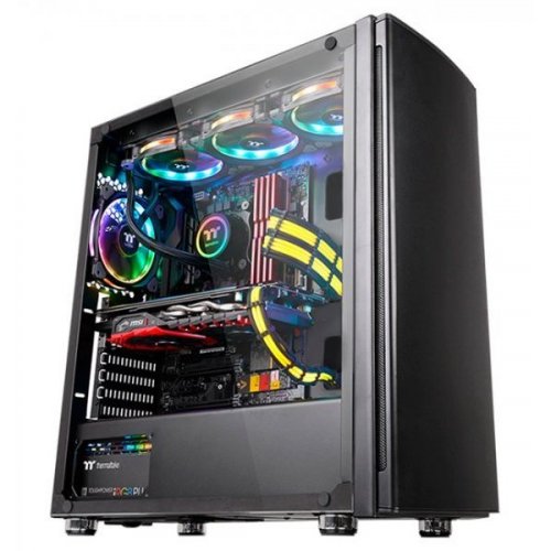 Продать Корпус Thermaltake Versa H27 Tempered Glass Edition Window без БП (CA-1J6-00M1WN-00) Black по Trade-In интернет-магазине Телемарт - Киев, Днепр, Украина фото