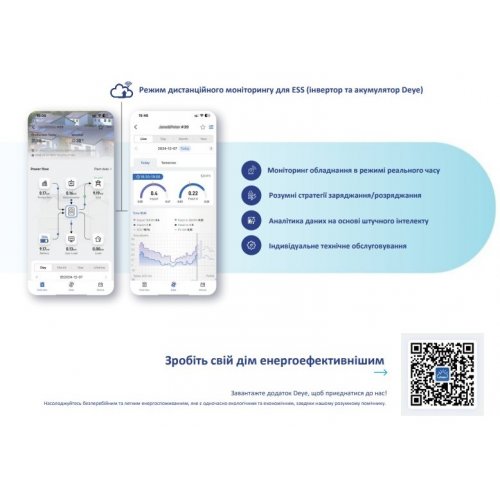 Аккумуляторная батарея Deye LiFePO4 51.2V 230Ah 11.8kWh (SE-F12-С) купить в Украине: Киев, Днепр, Харьков, Одесса  | Низкая цена, отзывы, характеристики от TELEMART фото