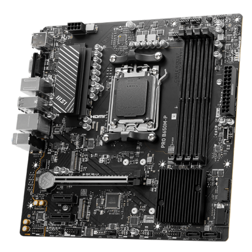 Уценка материнская плата MSI PRO B650M-P (sAM5, AMD B650) (Следы использования, 856741) купить в Украине: Киев, Днепр, Харьков, Одесса  | Проверка совместимости, низкая цена, отзывы, характеристики от TELEMART фото