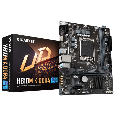 Материнская плата Gigabyte H610M K DDR4 (s1700, Intel H610) (Восстановлено продавцом, 856764) купить в Украине: Киев, Днепр, Харьков, Одесса  | Проверка совместимости, низкая цена, отзывы, характеристики от TELEMART фото