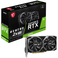 Видеокарта MSI GeForce RTX 3050 VENTUS 2X XS 8192MB (RTX 3050 VENTUS 2X XS 8G) (Восстановлено продавцом, 856801)