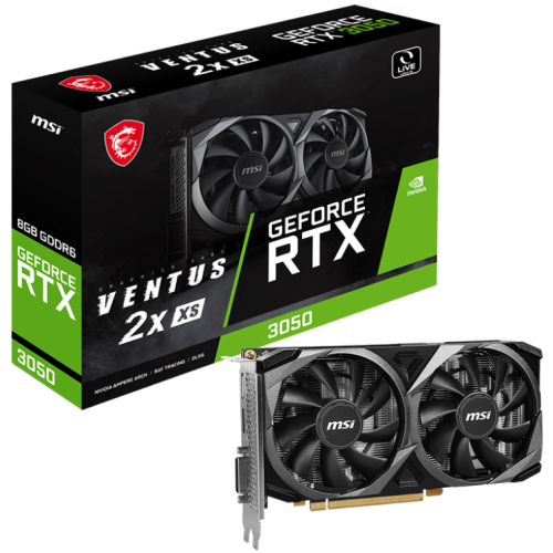 Видеокарта MSI GeForce RTX 3050 VENTUS 2X XS 8192MB (RTX 3050 VENTUS 2X XS 8G) (Восстановлено продавцом, 856801) купить в Украине: Киев, Днепр, Харьков, Одесса  | Проверка совместимости, низкая цена, отзывы, характеристики от TELEMART фото