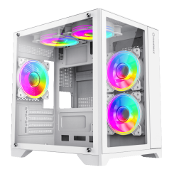 Корпус GAMEMAX Infinity Mini Tempered Glass без БЖ White (Відновлено продавцем, 856834)