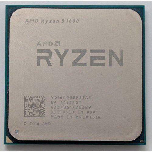 Процесор AMD Ryzen 5 1600 3.2(3.6)GHz sAM4 Tray (YD1600BBM6IAF) (Відновлено продавцем, 857017) купити в Україні: Київ, Львів, Хмельницький, Тернопіль, Івано-Франківськ | Перевірка сумісності, низька ціна, відгуки, характеристики від TELEMART фото