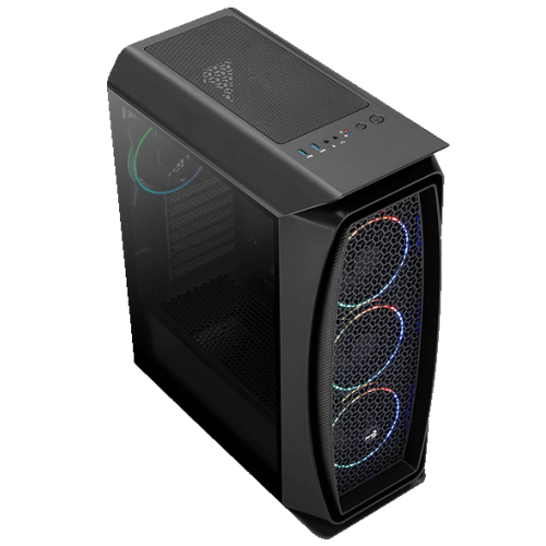 Корпус Aerocool Aero One Eclipse ARGB Tempered Glass без БЖ (ACCM-PB17143.11) Black (Відновлено продавцем, 857018) купити в Україні: Київ, Львів, Хмельницький, Тернопіль, Івано-Франківськ | Перевірка сумісності, низька ціна, відгуки, характеристики від TELEMART фото