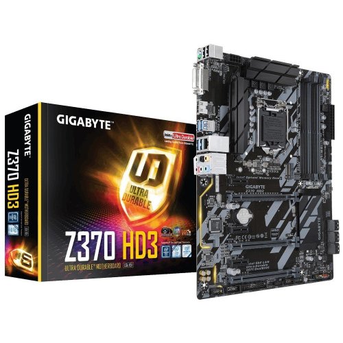 Материнская плата Gigabyte Z370 HD3 (s1151, Intel Z370) (Восстановлено продавцом, 857103) купить в Украине: Киев, Днепр, Харьков, Одесса  | Проверка совместимости, низкая цена, отзывы, характеристики от TELEMART фото