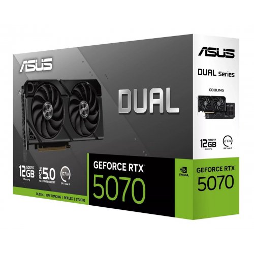 Відеокарта Asus Dual GeForce RTX 5070 EVO 12288MB (DUAL-RTX5070-12G-EVO) купити в Україні: Київ, Львів, Хмельницький, Тернопіль, Івано-Франківськ | Перевірка сумісності, низька ціна, відгуки, характеристики від TELEMART фото