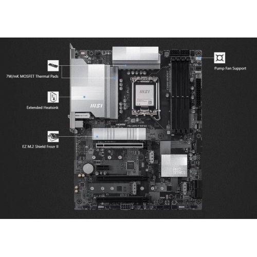 Материнская плата MSI PRO Z890-P WIFI6E (s1851, Intel Z890) купить в Украине: Киев, Днепр, Харьков, Одесса  | Проверка совместимости, низкая цена, отзывы, характеристики от TELEMART фото