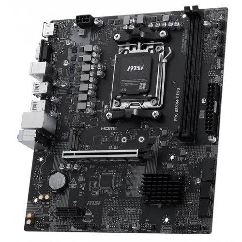 Материнская плата MSI PRO B850M-E EVO (sAM5, AMD B850) купить в Украине: Киев, Днепр, Харьков, Одесса  | Проверка совместимости, низкая цена, отзывы, характеристики от TELEMART фото
